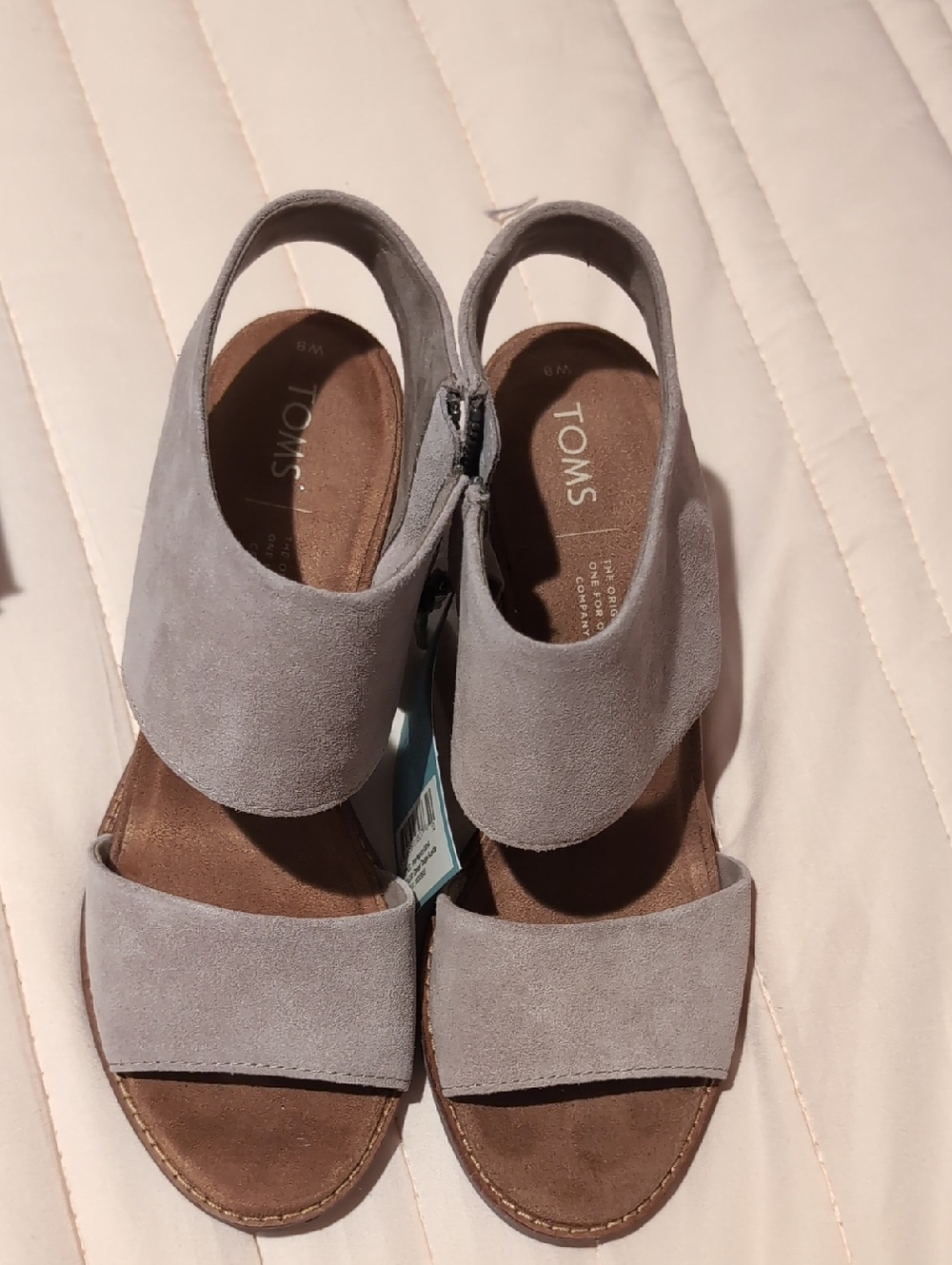Tom's Suede Sandals, 8M - Picture 6 of 7